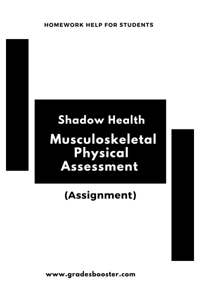 NR 509 Week 3 Shadow Health Musculoskeletal Physical Assessment Assignment